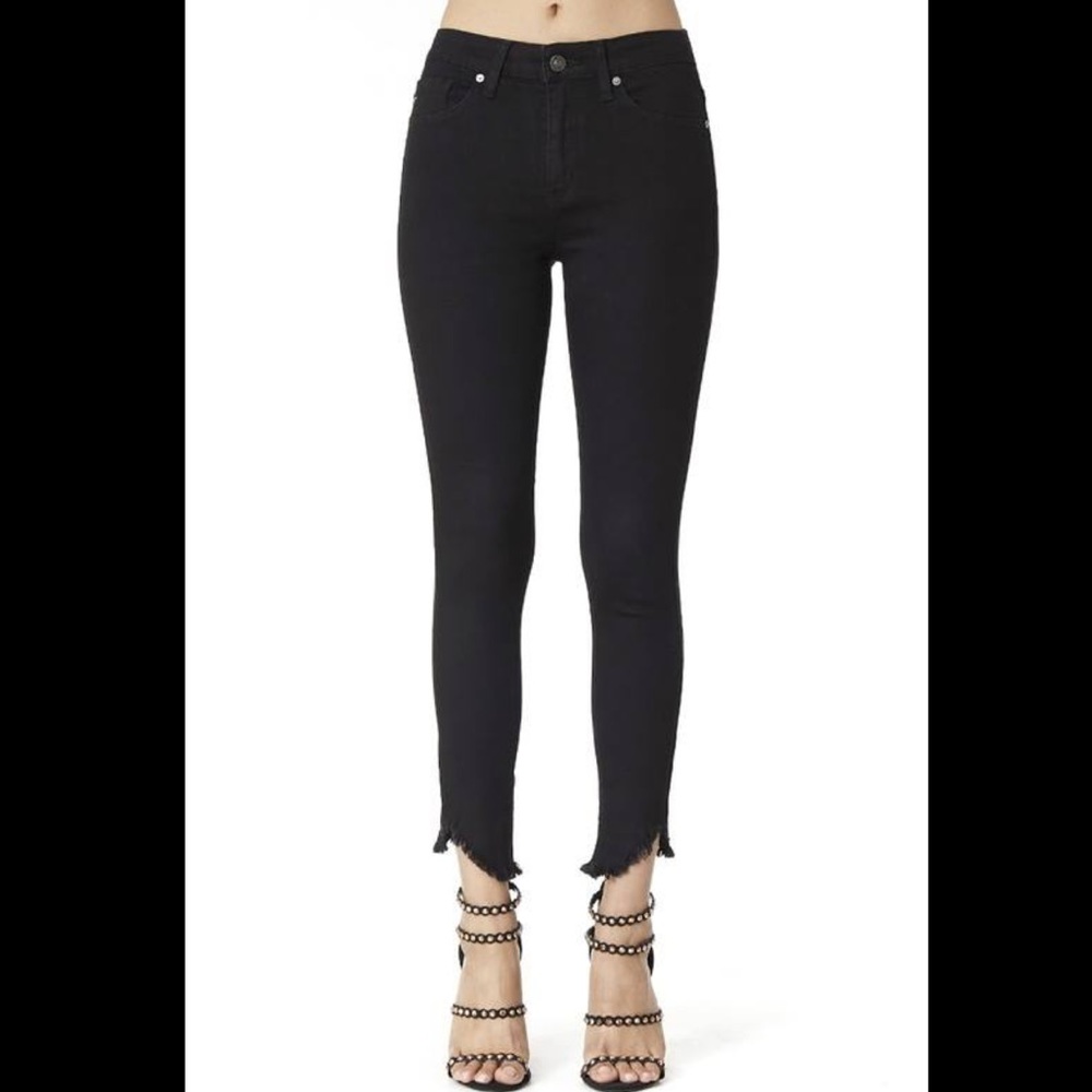 Black KanCans - Skinny with distressed ankles